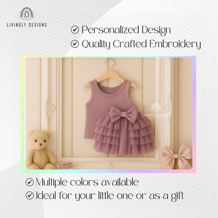 Girls Top & Skirt Set