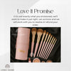 Personalized PU Leather Makeup Brush Holder: Embroidered Travel Pen Cup