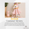 Personalized Plush Animal Baby Comforter: Embroidered Name Security Blanket
