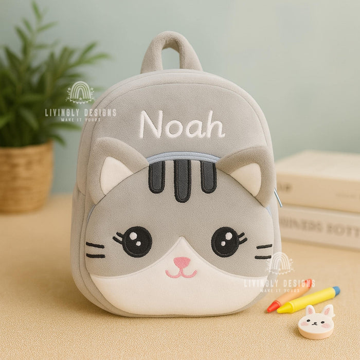 Personalized Plush Kids Backpack Cartoon Animals
