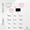 Personalized Acrylic Box Clutch: Custom Embroidered Name Wedding Purse
