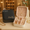 Personalized Jewelry Storage Box: Custom Bridesmaid Gift Wedding Jewelry Holder Organizer