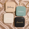 Personalized Jewelry Storage Box: Custom Bridesmaid Gift Wedding Jewelry Holder Organizer