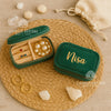 Personalized Velvet Jewelry Case | Custom Travel Jewelry Box with Name | Bridesmaid Gift, Birthday Gift, Wedding Keepsake