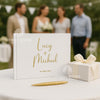Personalized Wedding Guest Book: Foil Printed Hardcover Keepsake