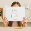 Personalized Wedding Guest Book: Foil Printed Hardcover Keepsake