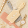 Personalized Name Hairbrush with Ribbon | Custom Engraved Comb Gift | Bridesmaid Gift, Birthday Gift, Mother’s Day Gift for Her