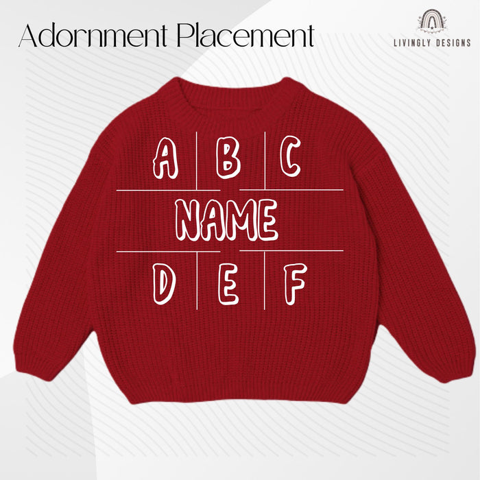 Personalized Name Baby Halloween Sweater