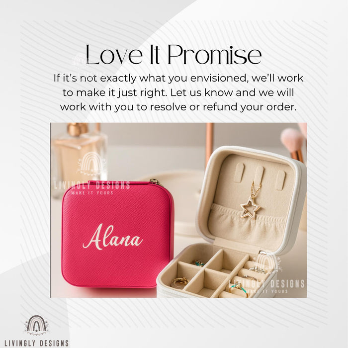 Personalized Jewelry Storage Box: Custom Bridesmaid Gift Wedding Jewelry Holder Organizer