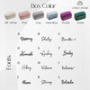 Personalized Velvet Jewelry Case | Custom Travel Jewelry Box with Name | Bridesmaid Gift, Birthday Gift, Wedding Keepsake
