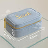 Personalized Velvet Jewelry Case | Custom Travel Jewelry Box with Name | Bridesmaid Gift, Birthday Gift, Wedding Keepsake