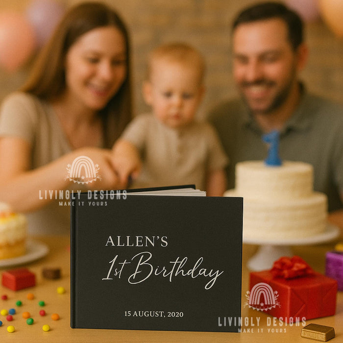 Personalized Wedding Guest Book: Foil Printed Hardcover Keepsake