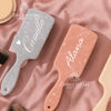 Personalized Name Hairbrush with Ribbon | Custom Engraved Comb Gift | Bridesmaid Gift, Birthday Gift, Mother’s Day Gift for Her