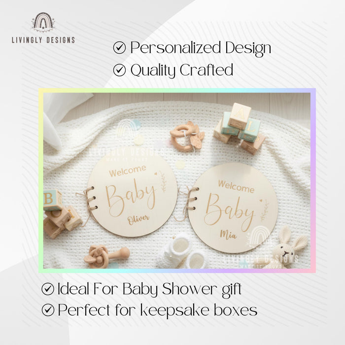 Personalized Wooden Guest Book Keepsake Album