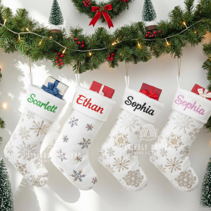 Personalized Name Christmas Stocking Holiday Decor