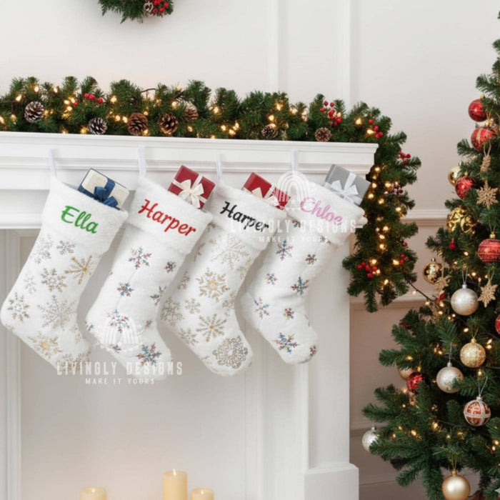 Personalized Name Christmas Stocking Holiday Decor