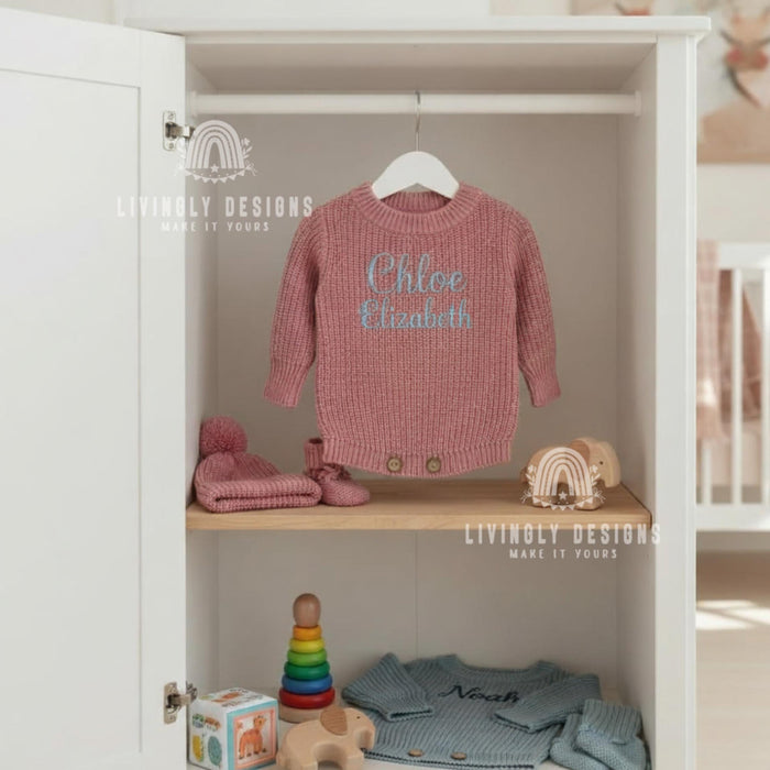 Custom Name Baby Romper Outfit with Socks