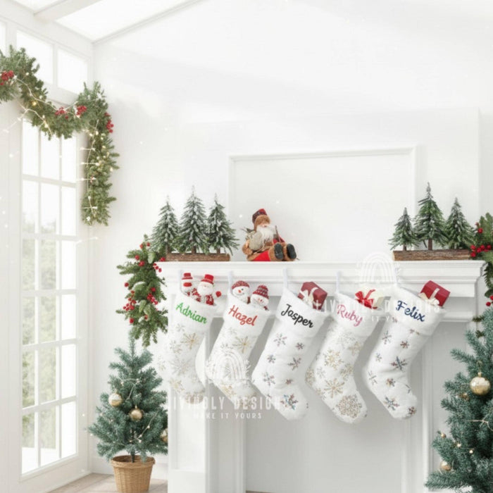 Personalized Name Christmas Stocking Holiday Decor