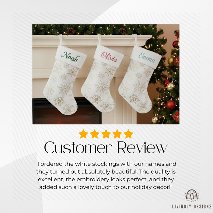 Personalized Name Christmas Stocking Holiday Decor