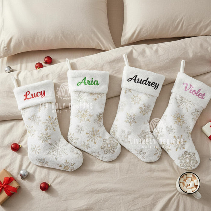 Personalized Name Christmas Stocking Holiday Decor
