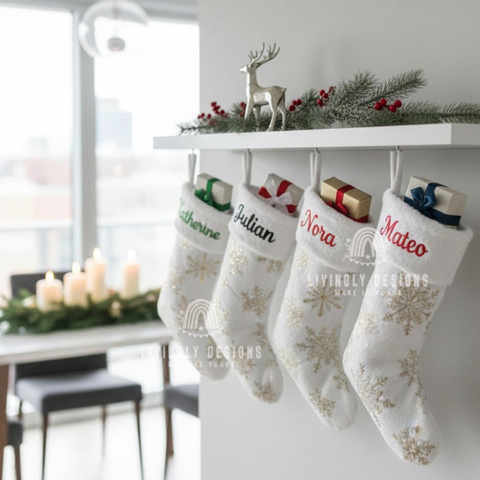 Personalized Name Christmas Stocking Holiday Decor