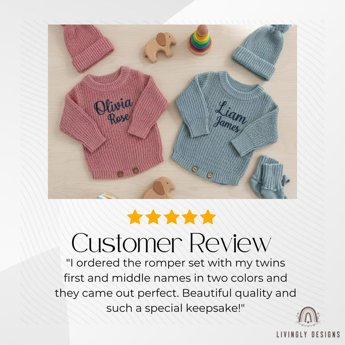 Custom Name Baby Romper Outfit with Socks
