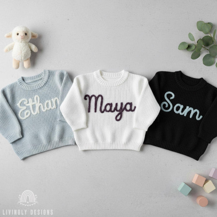 Custom Name Ocean Friends Themed Kids/Baby Sweater