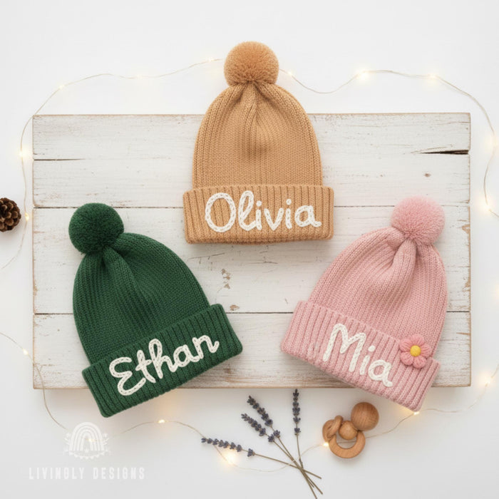 Personalized Embroidered Kids Beanie