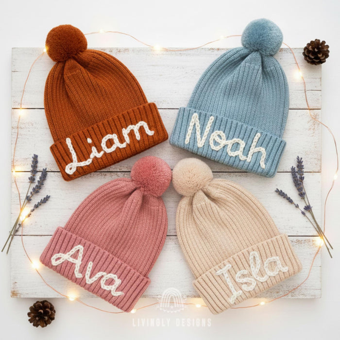 Personalized Embroidered Kids Beanie
