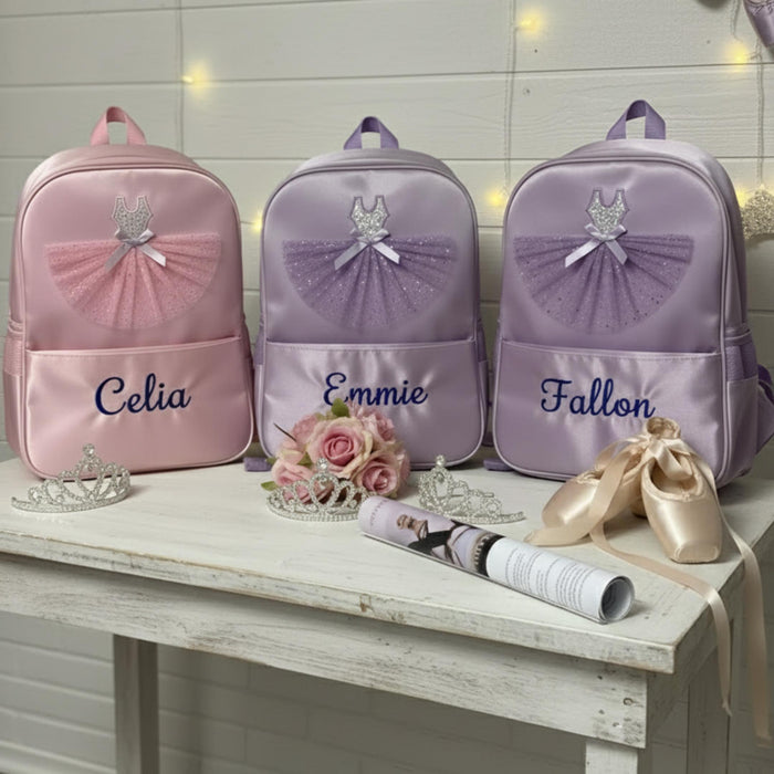 Personalized Ballerina Tutu Dance Backpack
