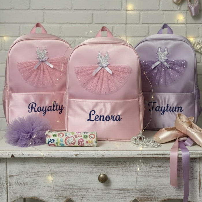 Personalized Ballerina Tutu Dance Backpack