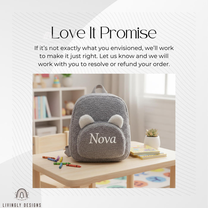 Custom Name Sherpa Travel Bag for Kids