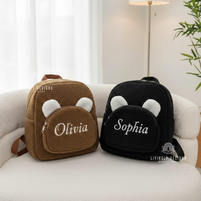 Custom Name Sherpa Travel Bag for Kids