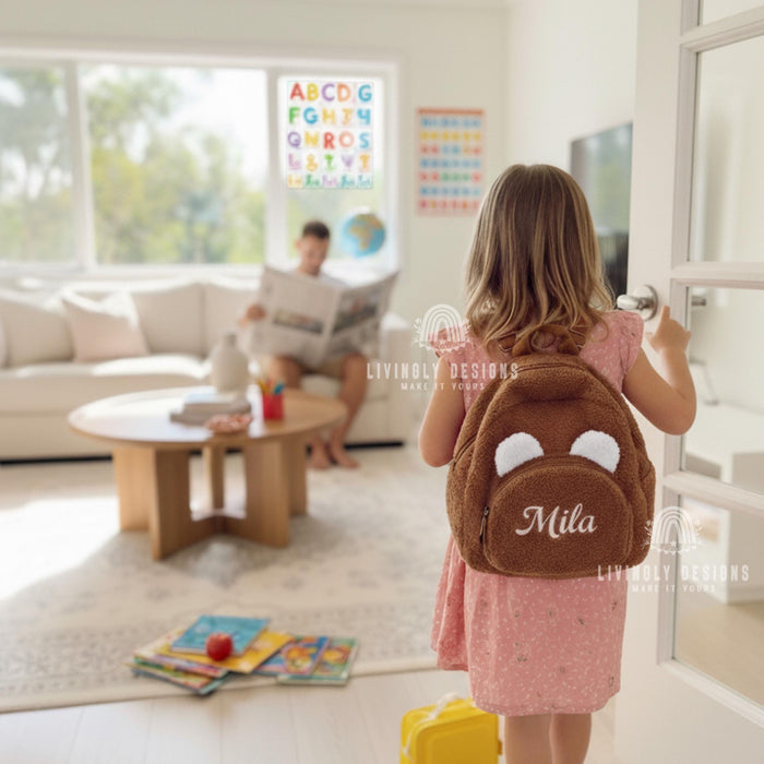Custom Name Sherpa Travel Bag for Kids