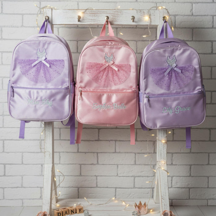 Personalized Ballerina Tutu Dance Backpack