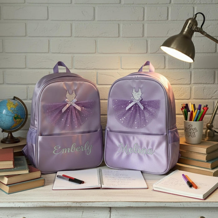 Personalized Ballerina Tutu Dance Backpack