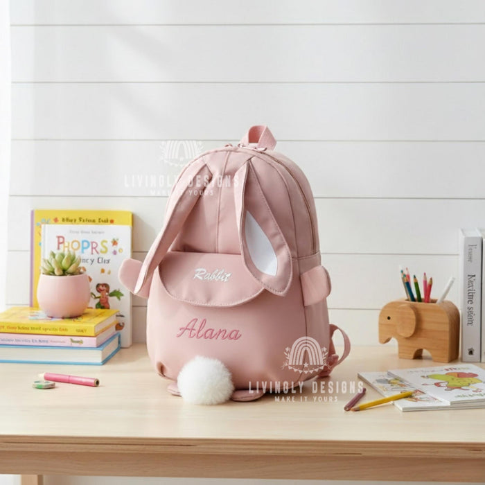 Personalized Bunny Adventure Backpack with Name
