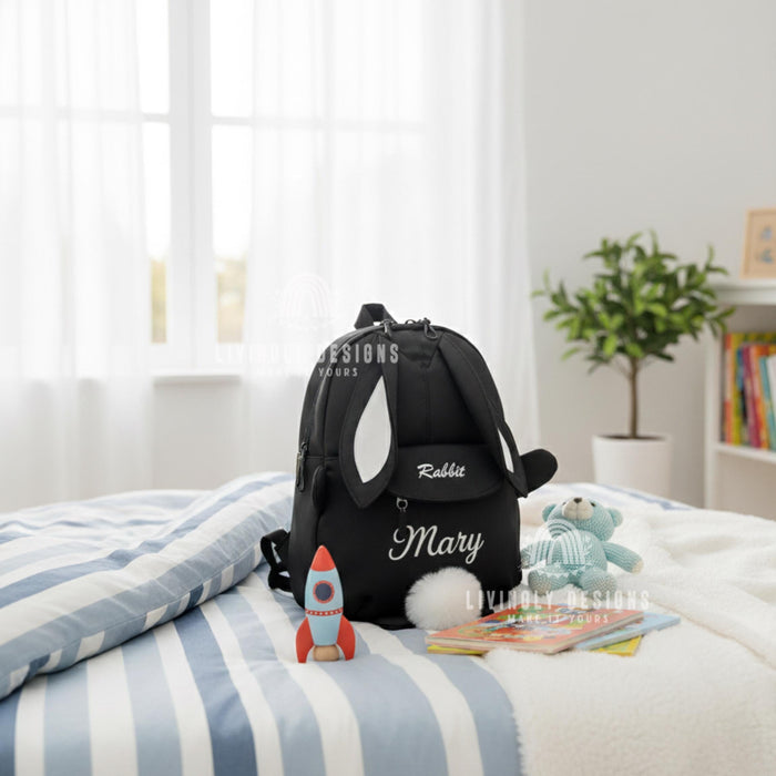 Personalized Bunny Adventure Backpack with Name