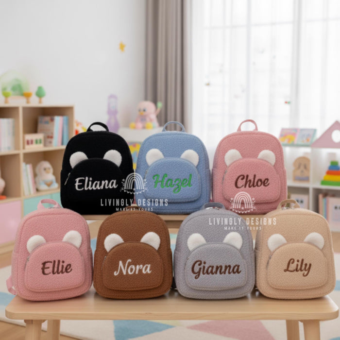 Custom Name Sherpa Travel Bag for Kids