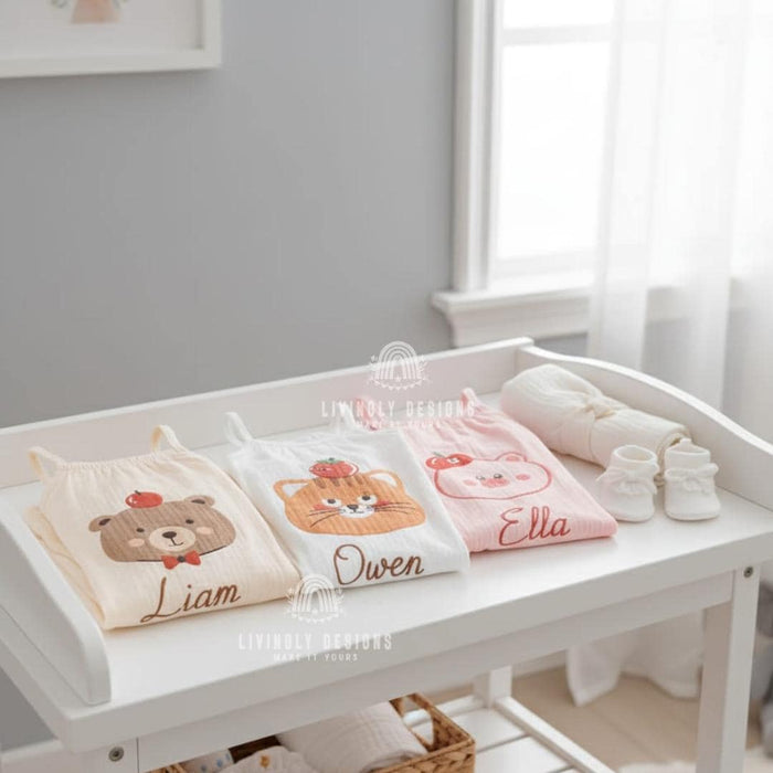 Personalized Name Breathable Summer Toddler Romper
