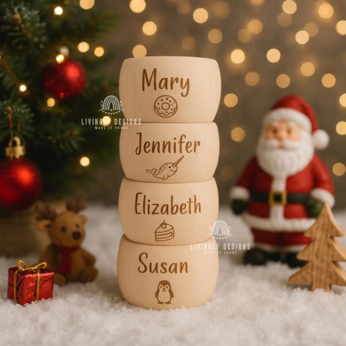 Custom Engraved Wooden Napkin Rings