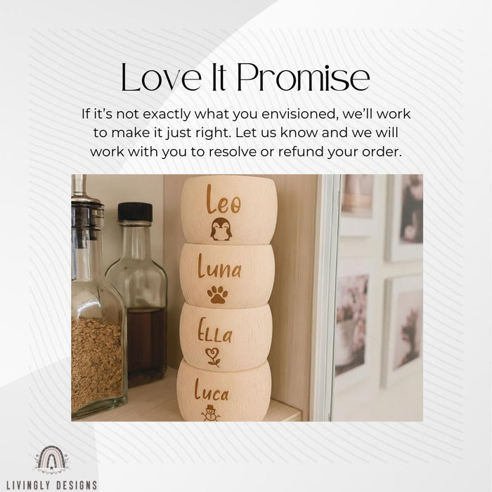 Custom Engraved Wooden Napkin Rings