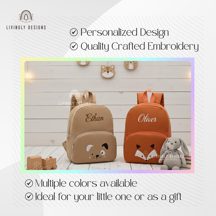Personalized Name Animal Backpack