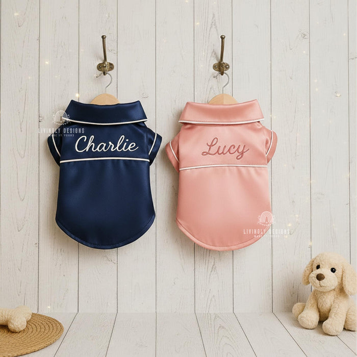 Personalized Name Silk Pet Pajamas