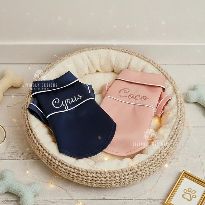 Personalized Name Silk Pet Pajamas