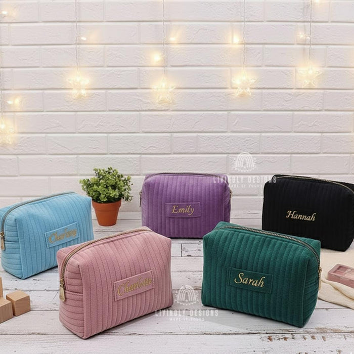 Custom Name Cosmetic, Travel Makeup Bag