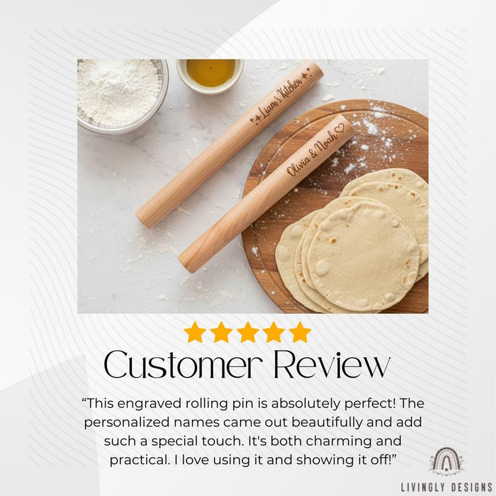 Personalized Name Wooden Rolling Pin
