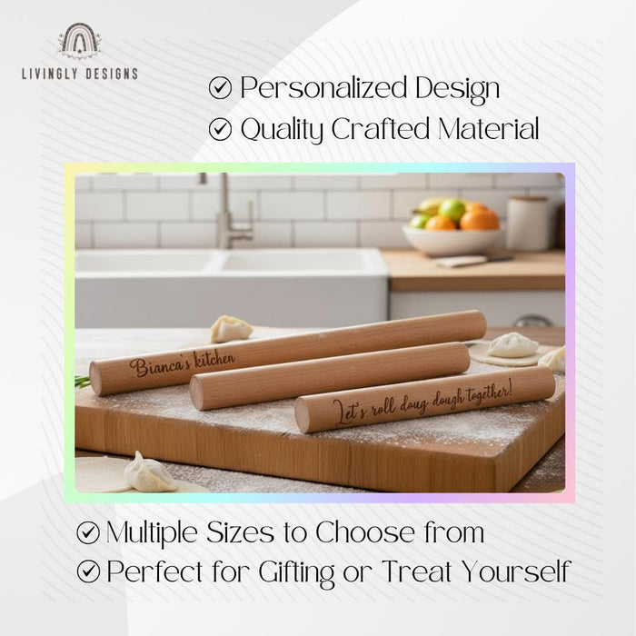 Personalized Name Wooden Rolling Pin