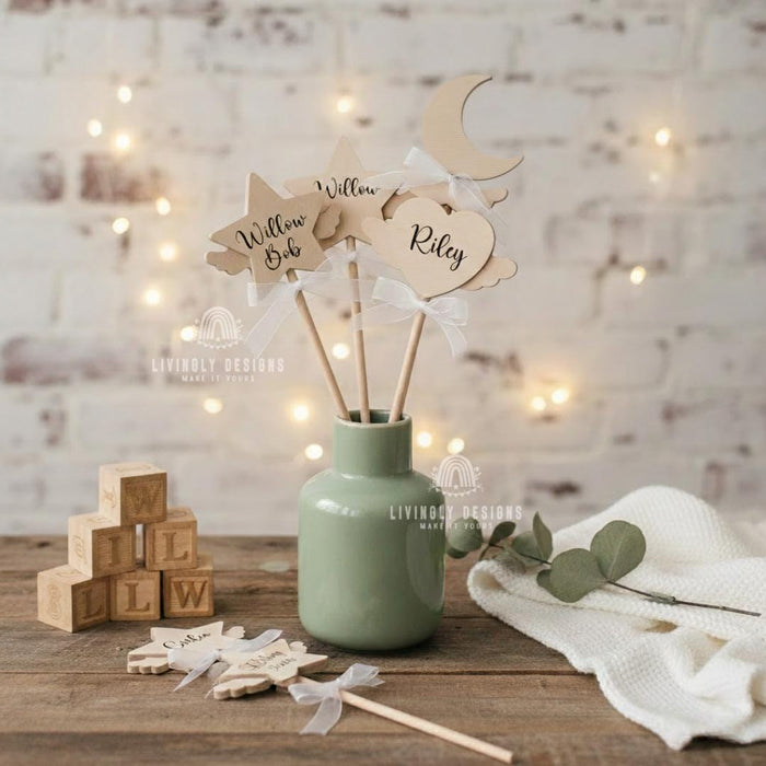Personalized Wooden Baby Name Prop