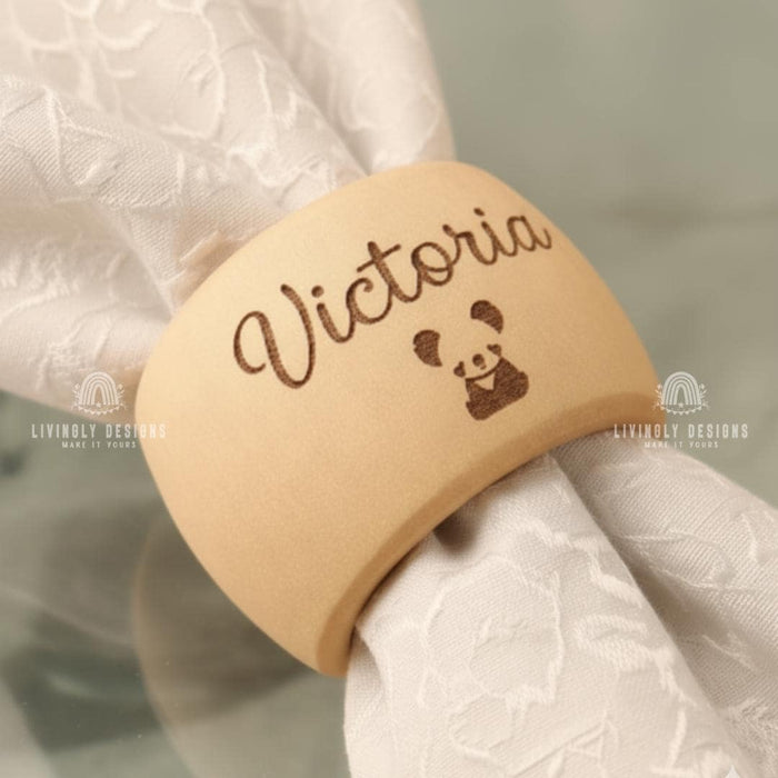 Custom Engraved Wooden Napkin Rings